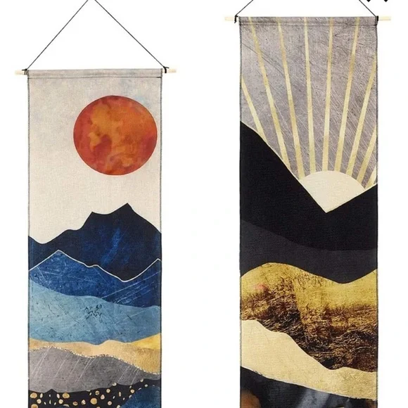 Rustic Mountain Sunset Landscape Decor/Wall Twin Wall/Dorm/Bedroom Vintage Art - Picture 6 of 10